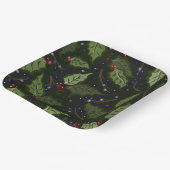 ホリー&パープルベリーフェスティバル ペーパープレート (傾斜あり)