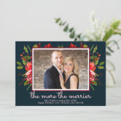 ホリー·フォト·クリスマスの妊娠告知カード 招待状 (スタンド正面)