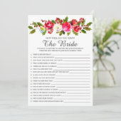 ホリー·フローラブライド·ゲームをどれほどよく知っているか 招待状 (スタンド正面)