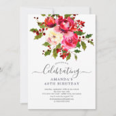 ホリー·フローラ誕生パーティー 招待状 (正面)