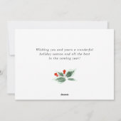 ホリー・ベリーのリース　クリスマス・グリーティング写真 シーズンカード (裏面)