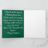 ホリー＆ベリーの小枝のクリスマスカード カード (内部)