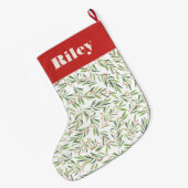 ホリー&ベリークリスマスホリデー ラージクリスマスストッキング (裏面 (吊り時))