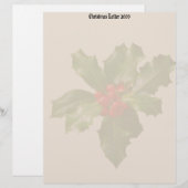 ホリー&ベリークリスマスレターヘッド2009年 (正面/裏面)