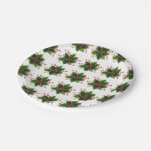 ホリー&ベリークリスマス紙プレート ペーパープレート (アングル)