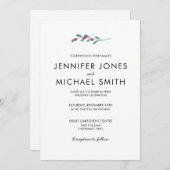 ホリー&ベリーズウィンターウェディング招待状 招待状 (正面/裏面)