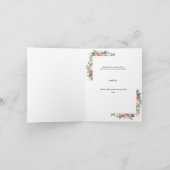 ホリー・ベリーズ&フローラ・シーズンの挨拶2枚の写真 シーズンカード (内部)