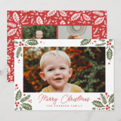 ホリー・ベリー・コーナーズの写真 シーズンカード (正面/裏面)