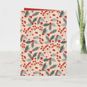 ホリー・ベリー・コーポレート・ビジネスQRコード・クリスマス シーズンカード (裏面)