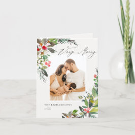 ホリー・ベリー・パイン・ベリー・メリー・クリスマス　フォトフレーム シーズンカード