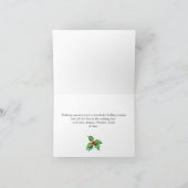 ホリー ベリー ミストルテー クリスマス グリーティングの写真 (内部)