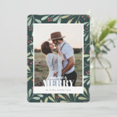 ホリー・ベリー 結婚して幸せな新婚クリスマス 招待状 (スタンド正面)