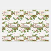 ホリー・ベル・アンド・スターズ・クリスマス ラッピングペーパーシート (正面2)