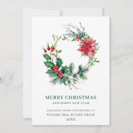 ホリー ポインセチア リース クリスマス 法人