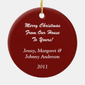 ホリー・ヤドリートーの写真 | セラミックオーナメント (裏面)