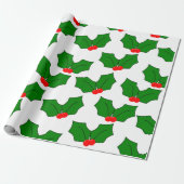 ホリー ラッピングペーパー (アンロールド)