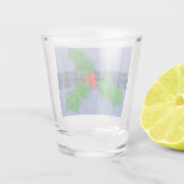 ホリー、赤い果実 ショットグラス (裏面)