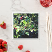 ホリー、赤い果実 スタンダードカクテルナプキン (インサイチュ)