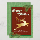 ホリ企業のデーフラットカード 招待状 (正面/裏面)