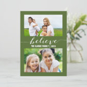 ホリ信じティ2枚のフォトカード |緑 シーズンカード (スタンド正面)