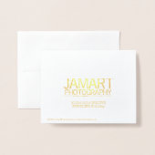 ホリ信じティ・カード・金ゴールド 箔カード (裏面封筒付き)