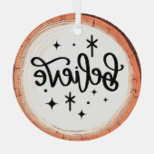 ホリ信じデーキープサケツリー ガラスオーナメント (裏面)