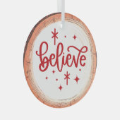 ホリ信じデーキープサケツリー ガラスオーナメント (正面右)