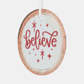 ホリ信じデーキープサケツリー ガラスオーナメント (正面左)