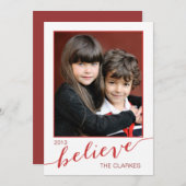 ホリ信じデー・フォトカード |赤と白 シーズンカード (正面/裏面)