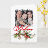 ホリ信じーとスノーフレークの写真 カード (黄色い花)