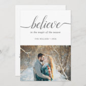 ホリ信じードフォントホワイトフォト シーズンカード (正面/裏面)