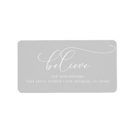 ホリ信じー住所 シール