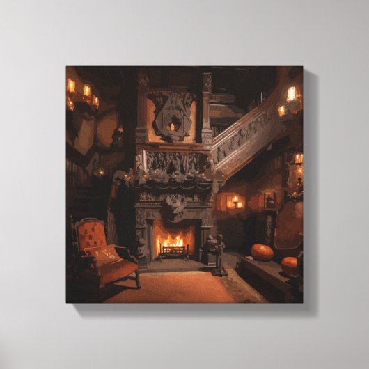 ホリ幽霊のよく出るゾン キャンバスプリント (正面)