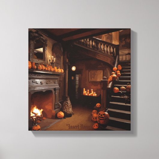 ホリ幽霊のよく出るゾン キャンバスプリント (正面)