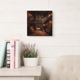 ホリ幽霊のよく出るゾン スクエア壁時計