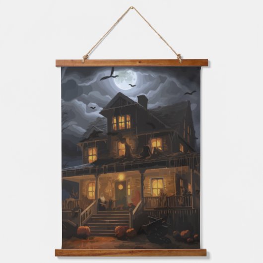 ホリ幽霊のよく出るゾン 吊り下げ型タペストリー (正面)