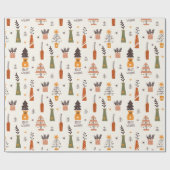 ホリ最高のー・ウィッシュ・ラッピング・紙、クリスマスツリー ラッピングペーパー (フラット)