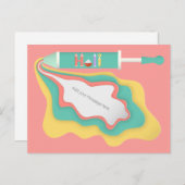 ホリ水噴霧器ペーパーカット ポストカード (正面/裏面)