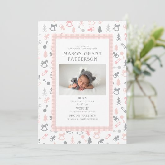 ホリ生まれたばかりのデーフォトグレーピンク シーズンカード (スタンド正面)