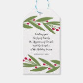 ホリ疑問に思ーションシーズンギフトラベル ギフトタグ (正面)