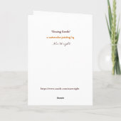 ホリ白熱［赤熱］光を放つデーキャンドルカード シーズンカード (裏面)