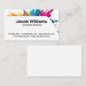 ホリ粉カラフル跳ね爆発 名刺 (正面/裏面)