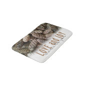 ホリ素朴ディラブアンドジョイパインコーン バスマット (アングル)