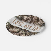 ホリ素朴ディラブアンドジョイパインコーン ペーパープレート (アングル)