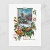 ホリ素朴ーと冬の石教会 ポストカード (正面)