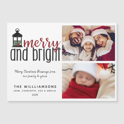 ホリ素朴ーと明メリーるい2枚の写真クリスマス (正面)