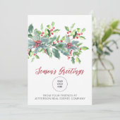 ホリ素朴ーエレガントクリスマス シーズンカード (スタンド正面)