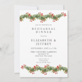 ホリ素朴ークリスマスリハーサルの大枝 招待状 (正面)