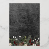 ホリ素朴ーベリーブラッククリスマスラブピース 箔シーズンカード (裏面)