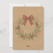 ホリ素朴ーリースレッドブラック市松模様にボー シーズンカード (裏面)